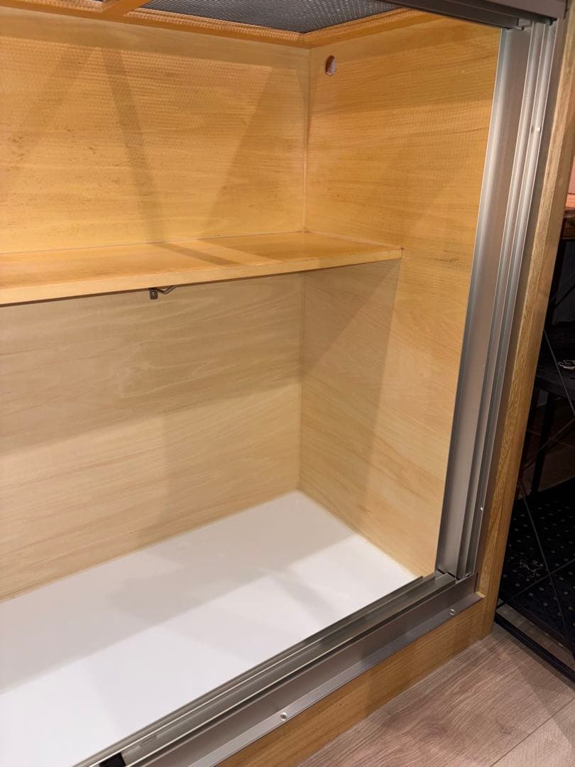 FandK木製飼育ケージ アルミサッシ スライドドア