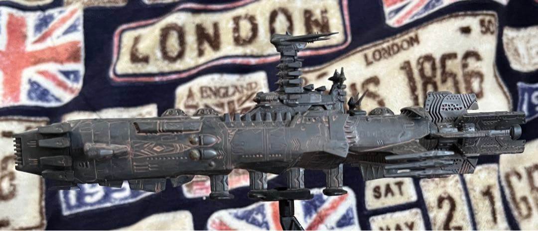 期間限定値下げ宇宙戦艦ヤマト2202 メカコレカラクルム級戦闘艦 完成品汚し