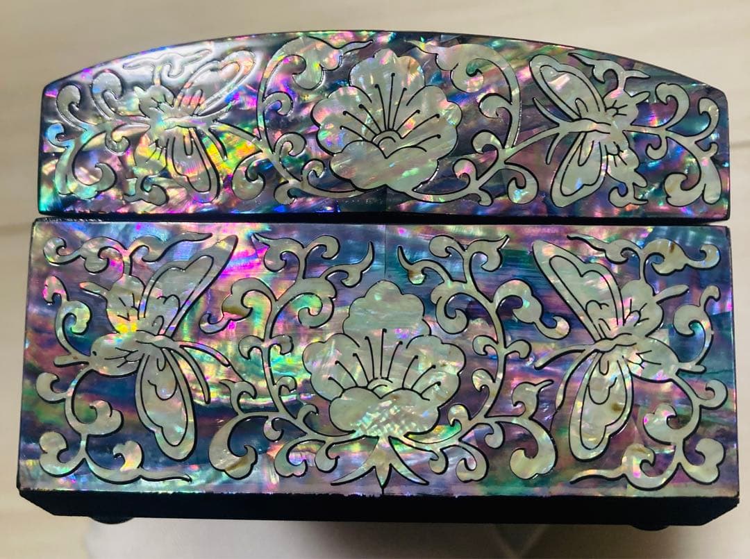 ⭐︎新品・40400円⭐︎螺鈿漆器（らでん）ジュエリーボックス　小物入れ