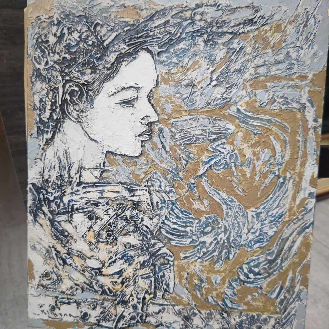 木村二朗「無題」８号油彩、堅牢封蝋的マチエル