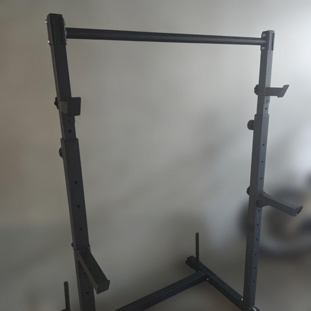 ホームジムWASAI 9段階高さ調整 BIG3バーベルラック＋チンニングスタンド