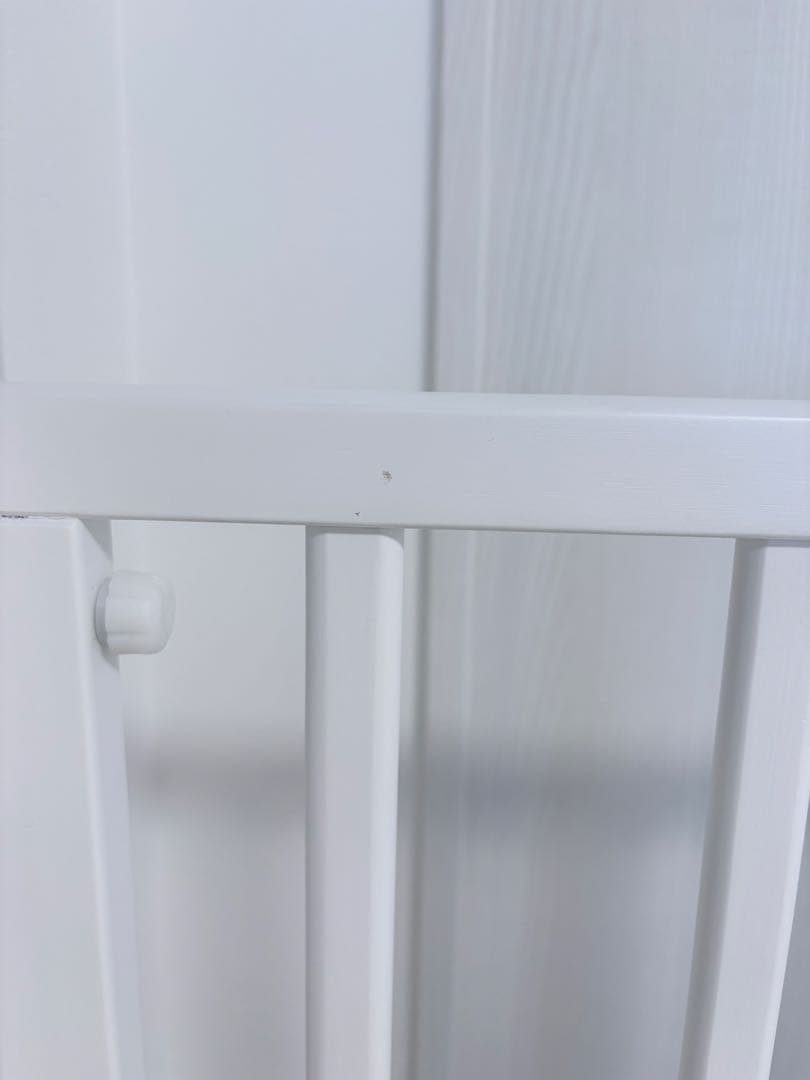 ノモック　Wオープンハイタイプミニベビーベッド　白いベビーベッド キャスター付き