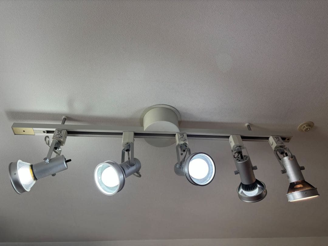 無印良品〔廃盤〕シルバー LED スポットライト 5個セット