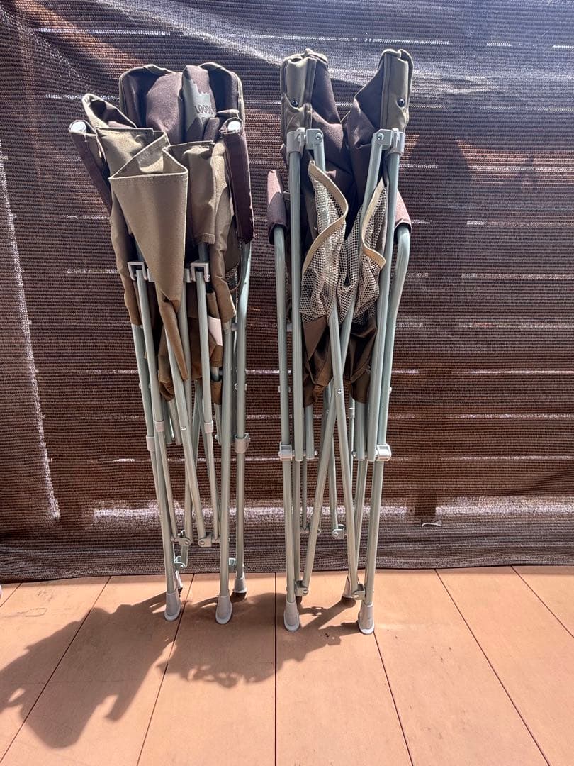 【値下げ】狩男さん依頼　LOGOS 折りたたみアウトドアチェア 2脚セット