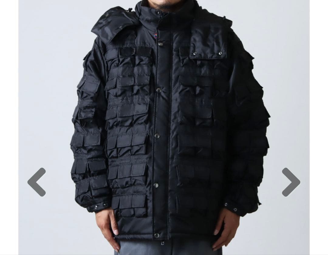 is-ness PARASITE PADDING JACKET ブラック