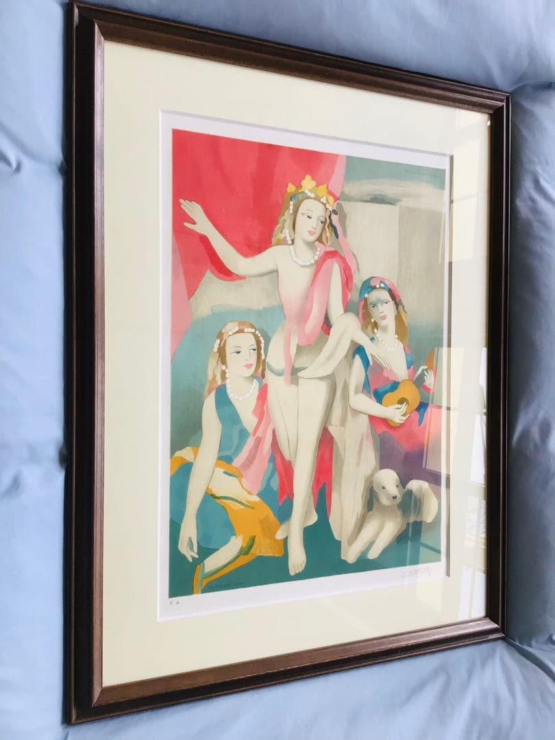 ◉真作正規◉マリー・ローランサン◉銀座フジヰ画廊◉舞台稽古◉大判リトグラフ・EA