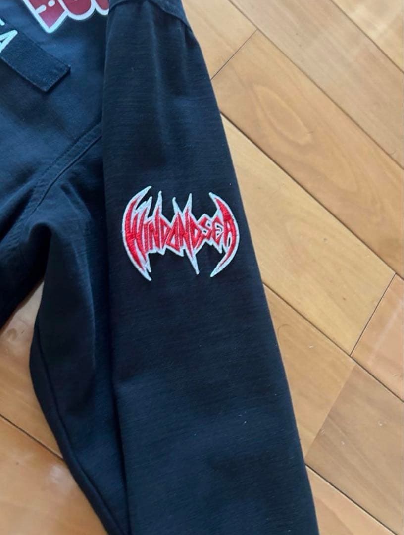 再再値下げ！WIND AND SEA ブラックモッズコート　希少XL