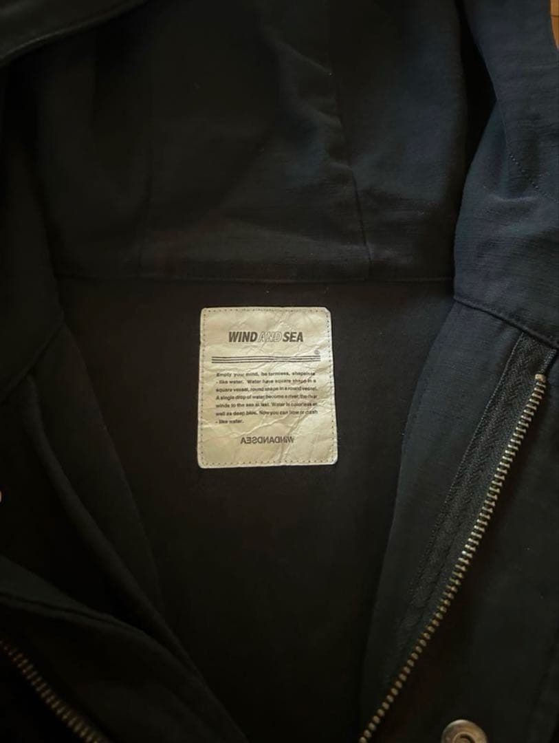 再再値下げ！WIND AND SEA ブラックモッズコート　希少XL
