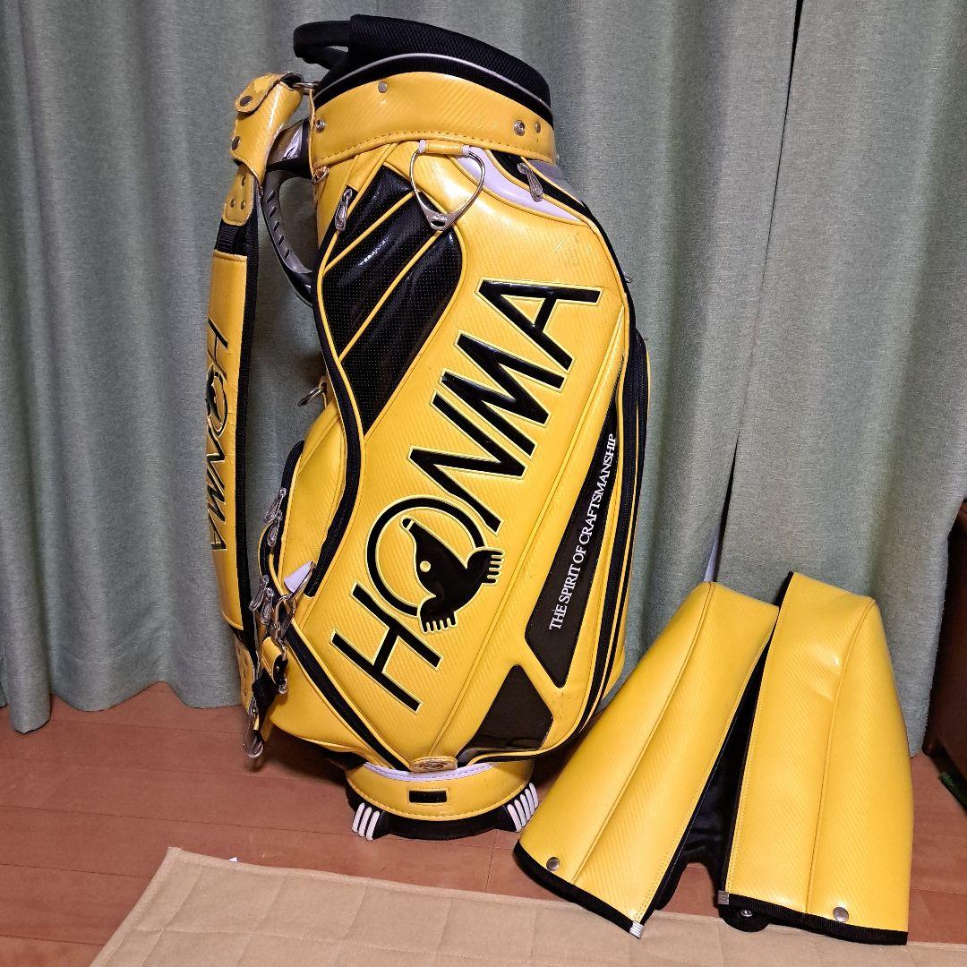 HONMA本格3点式ツアーキャディバッグ。フード付き。9.5インチ。