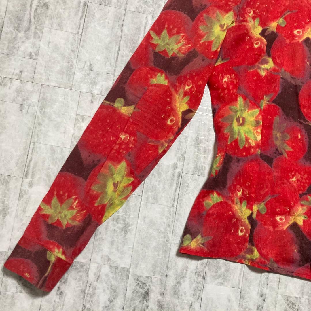 【希少デザイン】　ドルチェアンドガッパーナ D&G 長袖　シャツ　いちご総柄　M