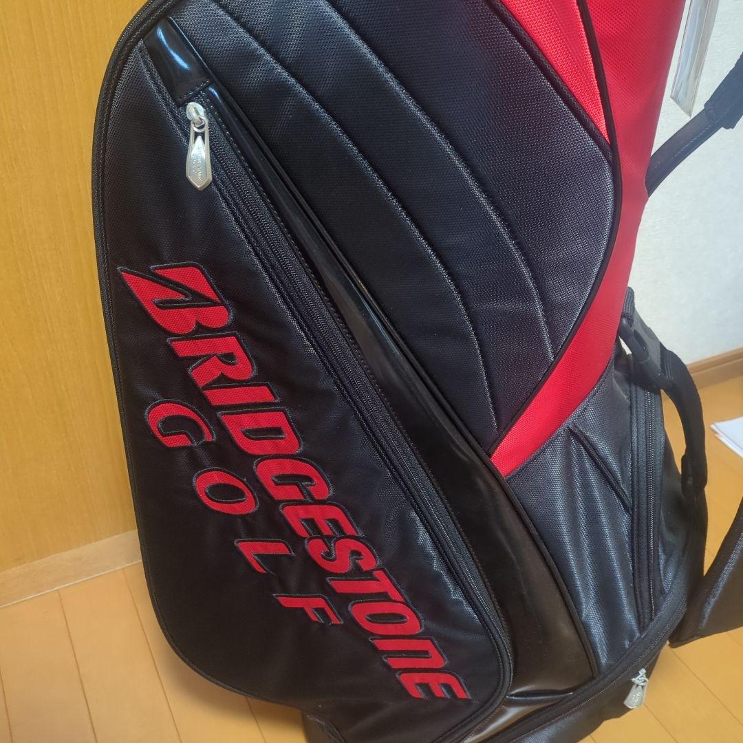 BRIDGESTONE ゴルフ キャディバッグ ブラック/レッド