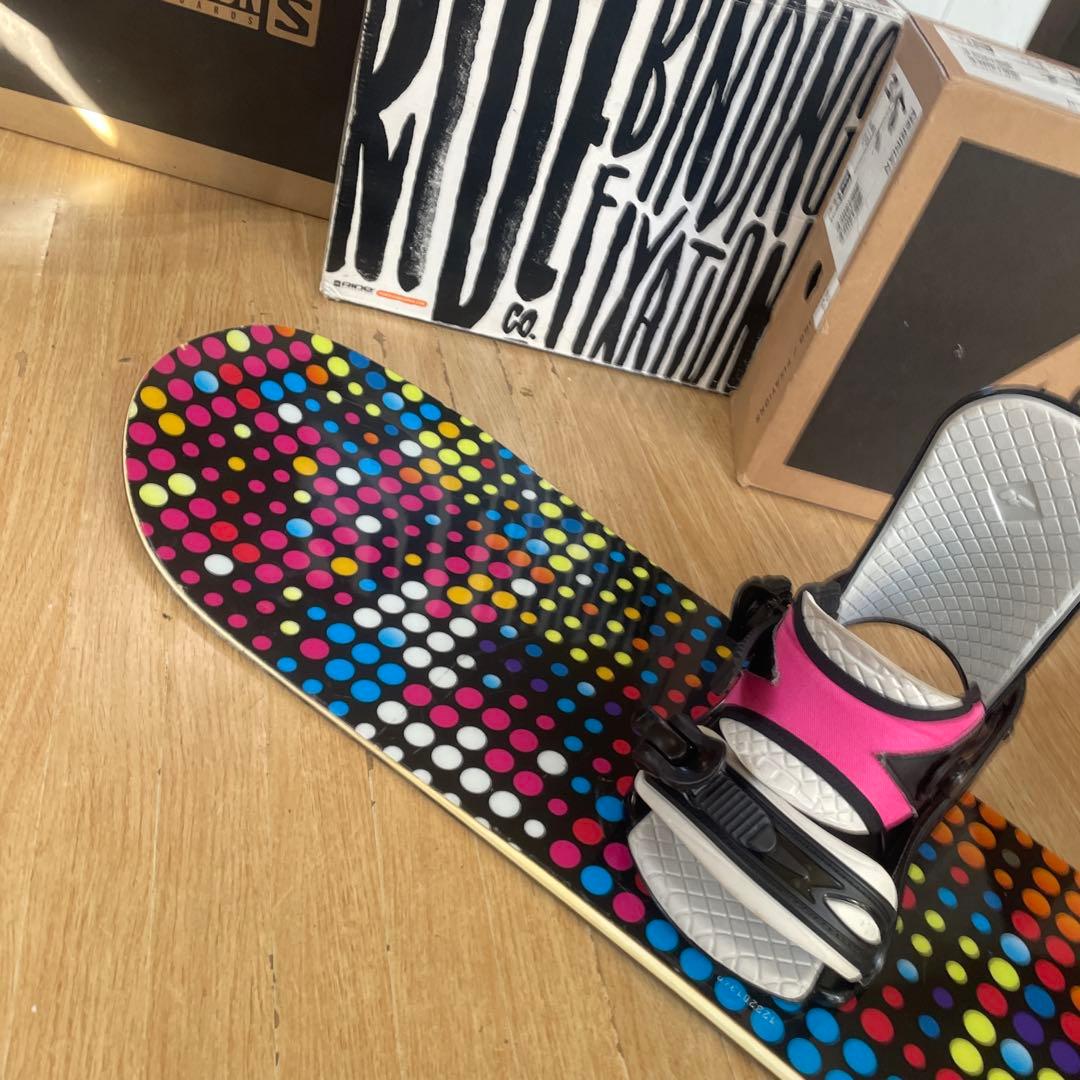 BURTON×FLUX　バートン　フラックスバインディング付　スノーボードセット