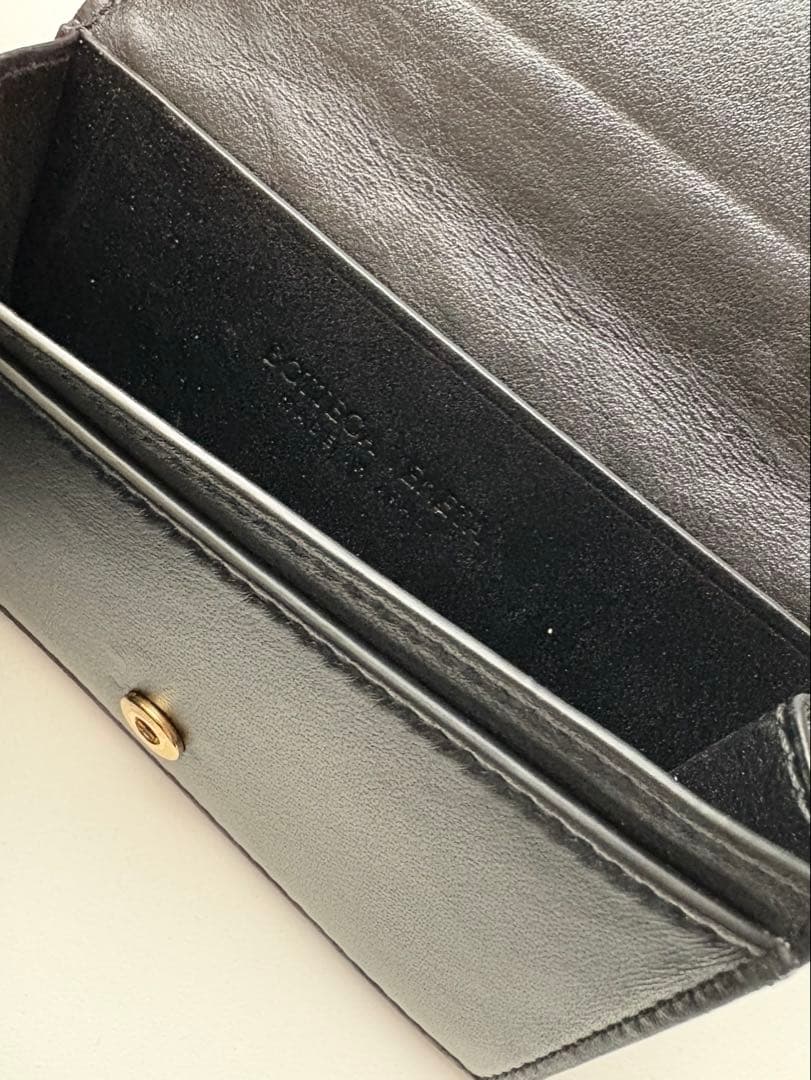 【値下げ】BOTTEGA VENETA イントレチャート ブラック名刺入れ
