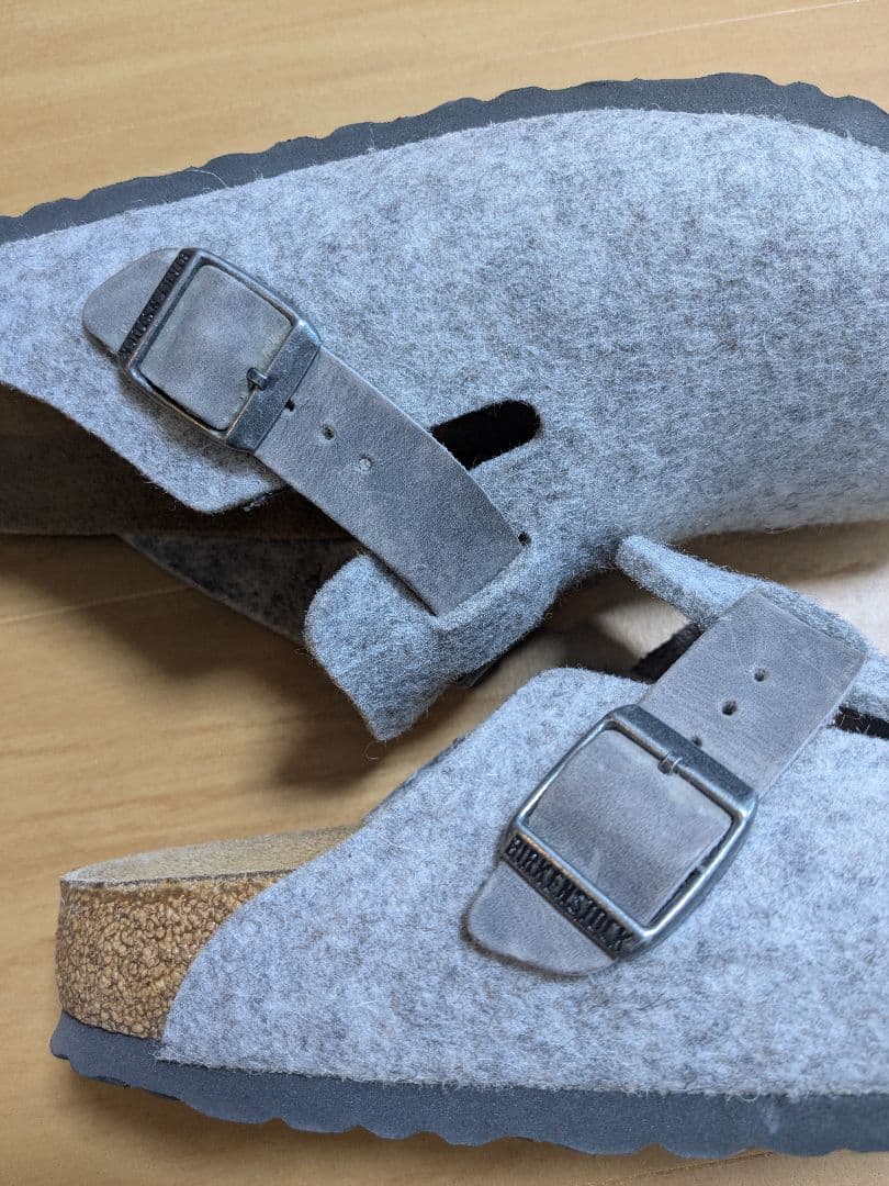 【値下げ】BIRKENSTOCK Bostonボストン　フェルトサンダル 39