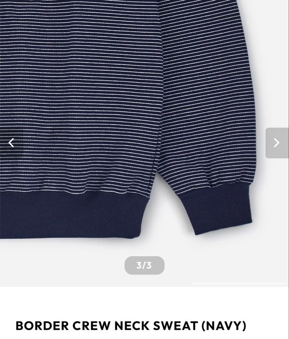 【新品・未使用】ENNOY エンノイ ボーダースウェット 丸首 Mサイズ