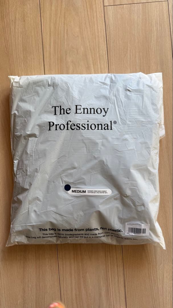 【新品・未使用】ENNOY エンノイ ボーダースウェット 丸首 Mサイズ