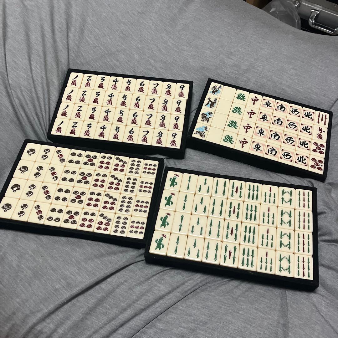 ff14 ドム式　麻雀牌　セット　マット付き