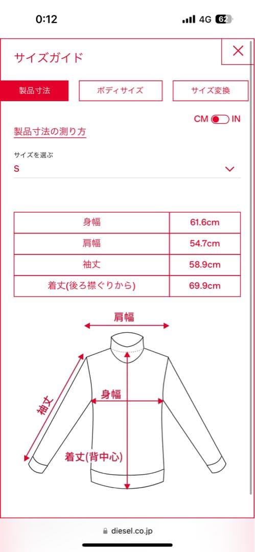 【希少】現行 DIESEL ディーゼル Dロゴ スウェットプルオーバー ブラック