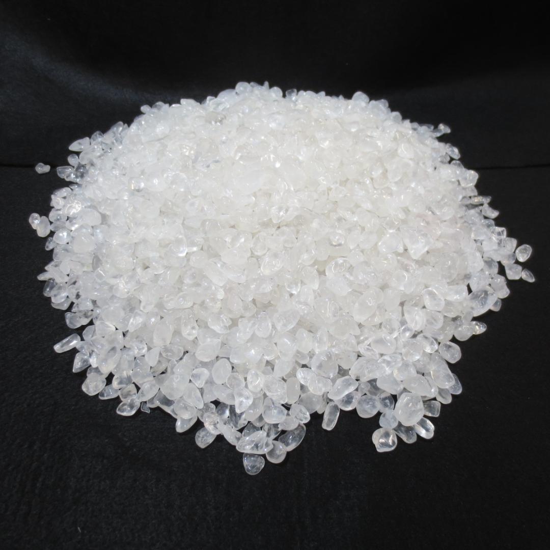 【本物】開運！ 大粒 天然水晶粒 4kg さざれ石 チップ 砂利 【送料無料】