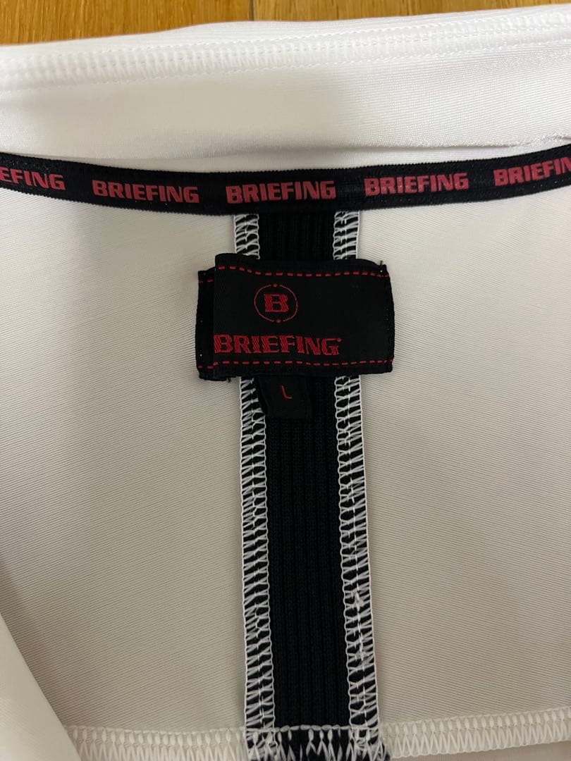 BRIEFING ハーフジップシャツ ホワイト