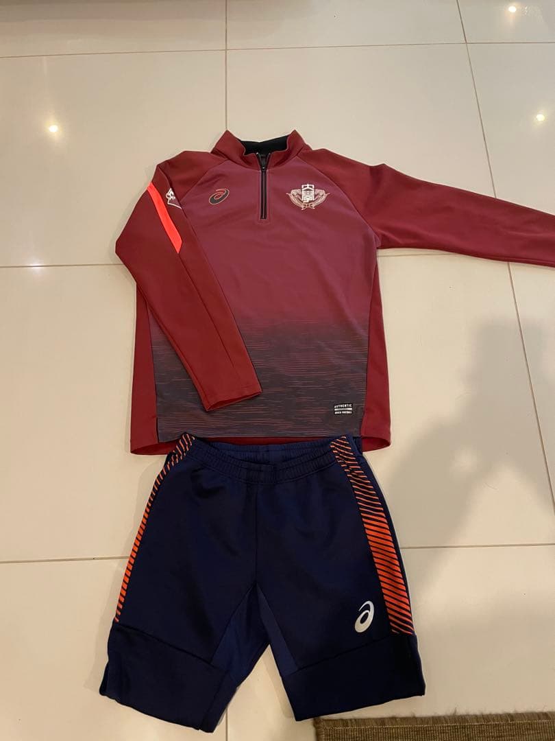 早稲田大学　ア式蹴球部　トレーニングウェア上下