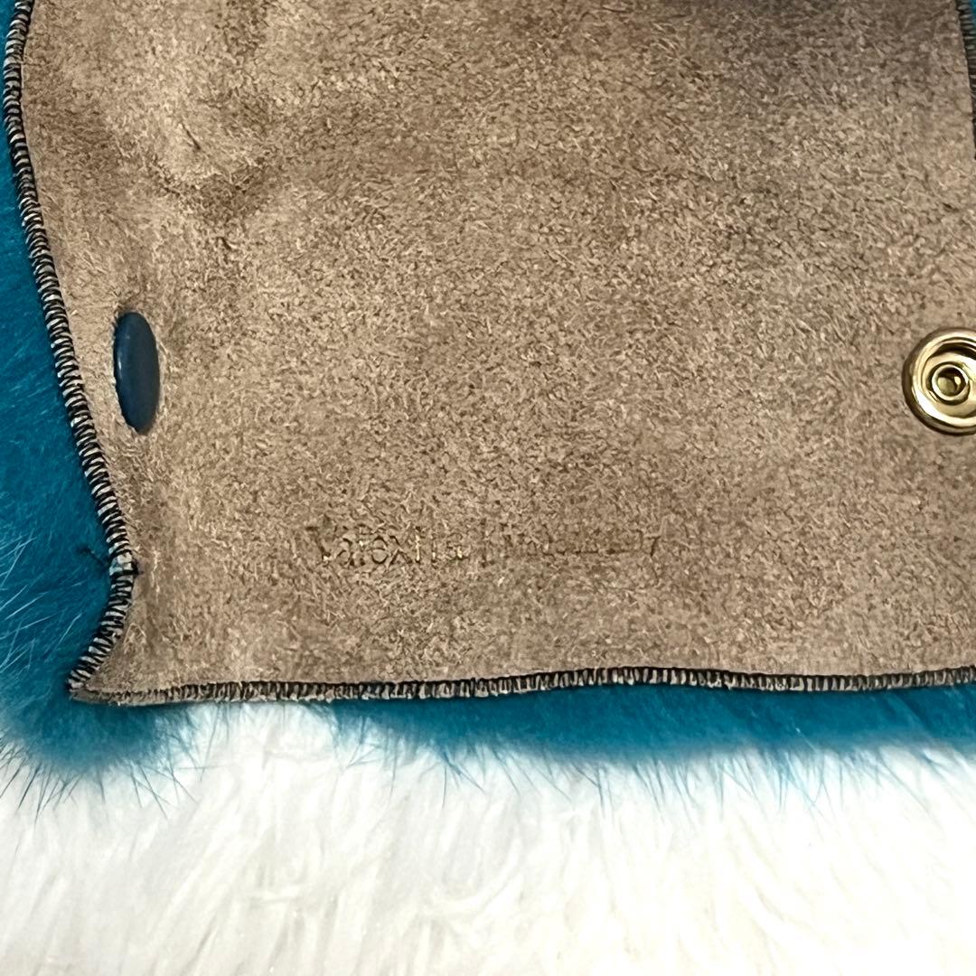 希少✨美品✨Valextra ヴァレクストラ ハンドルカバー　ミンクファー　革