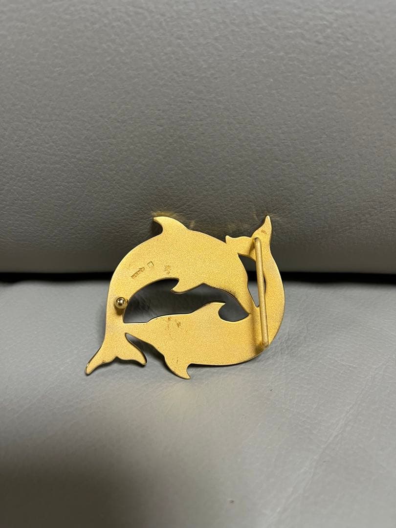 boss114　エルメス　バックル　イルカデザイン