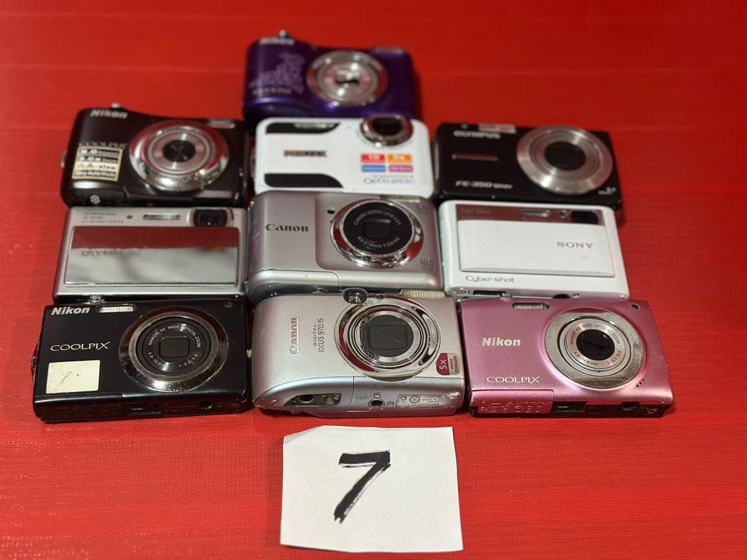 10台 デジカメラ まとめ【動作未確認ジャンク扱】⑦