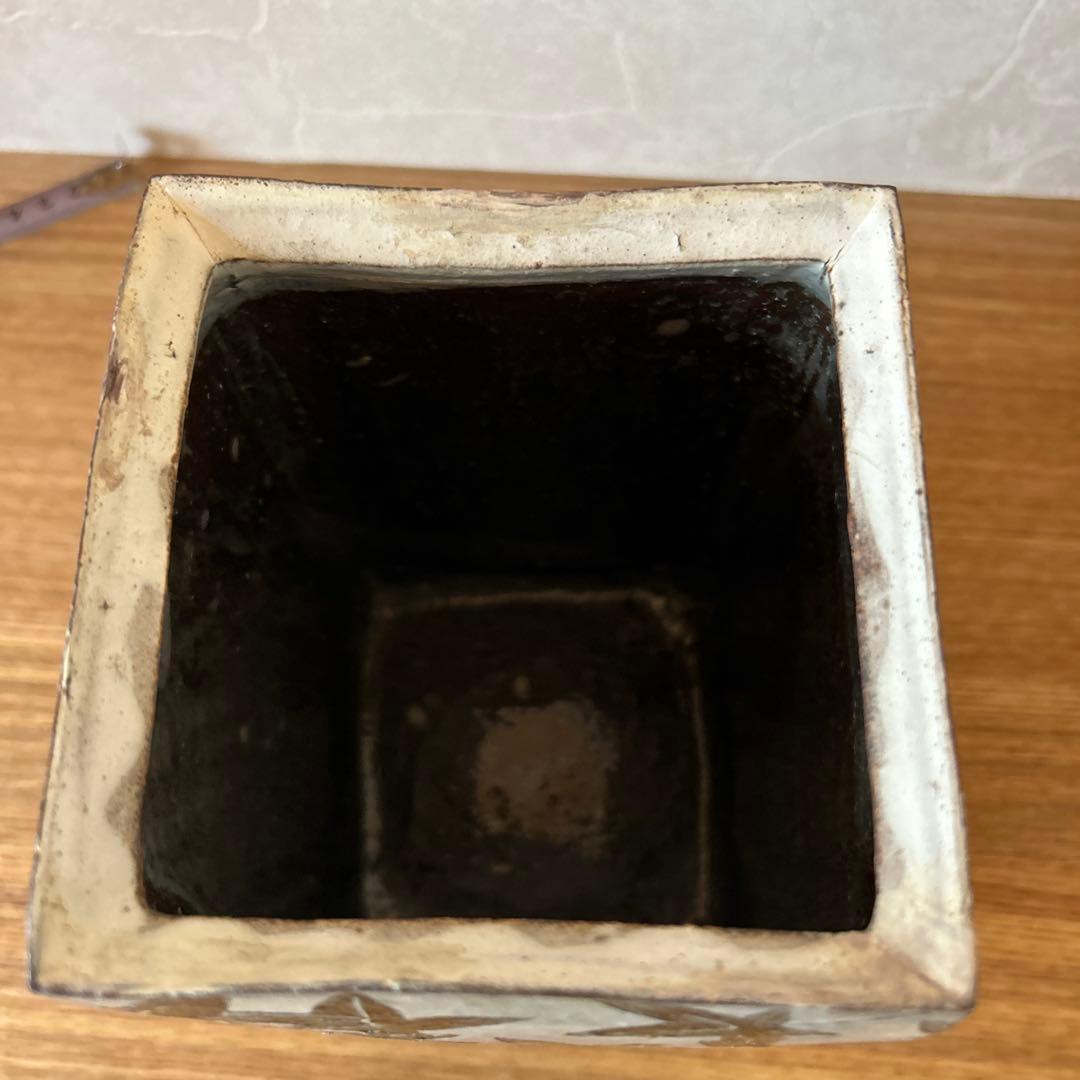 番浦史郎　楓文　水指　茶道具