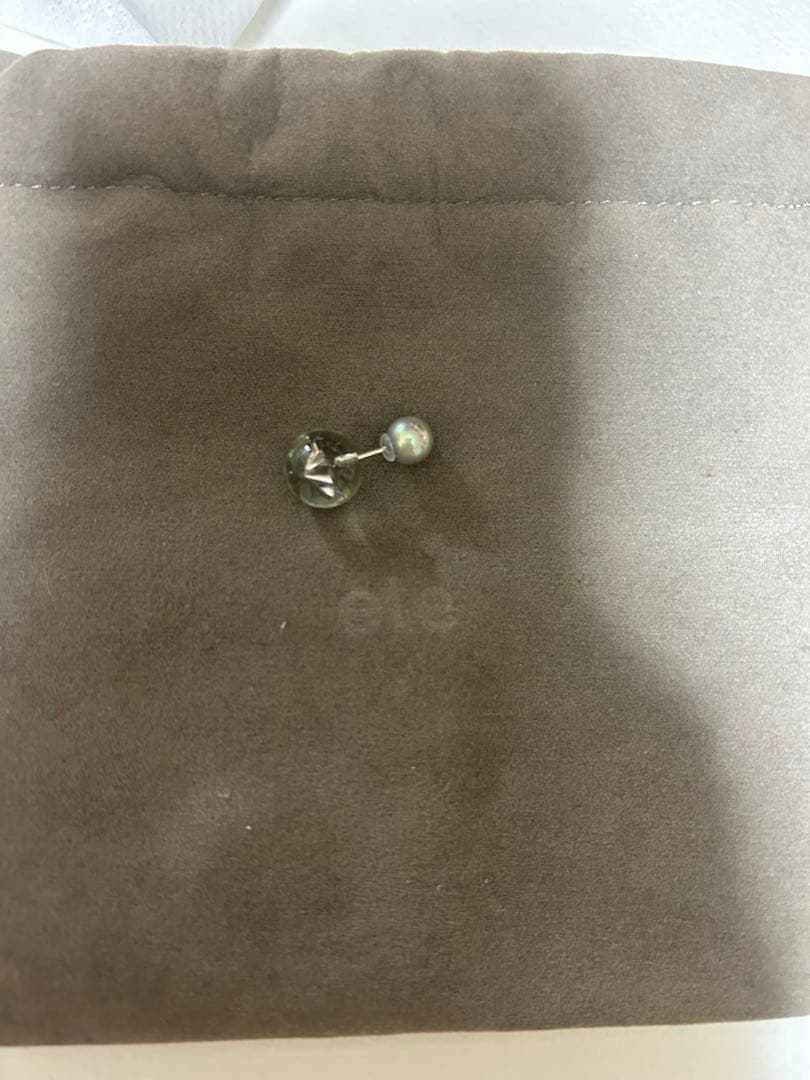 ete オーナメントピアス【スノードーム】片耳用