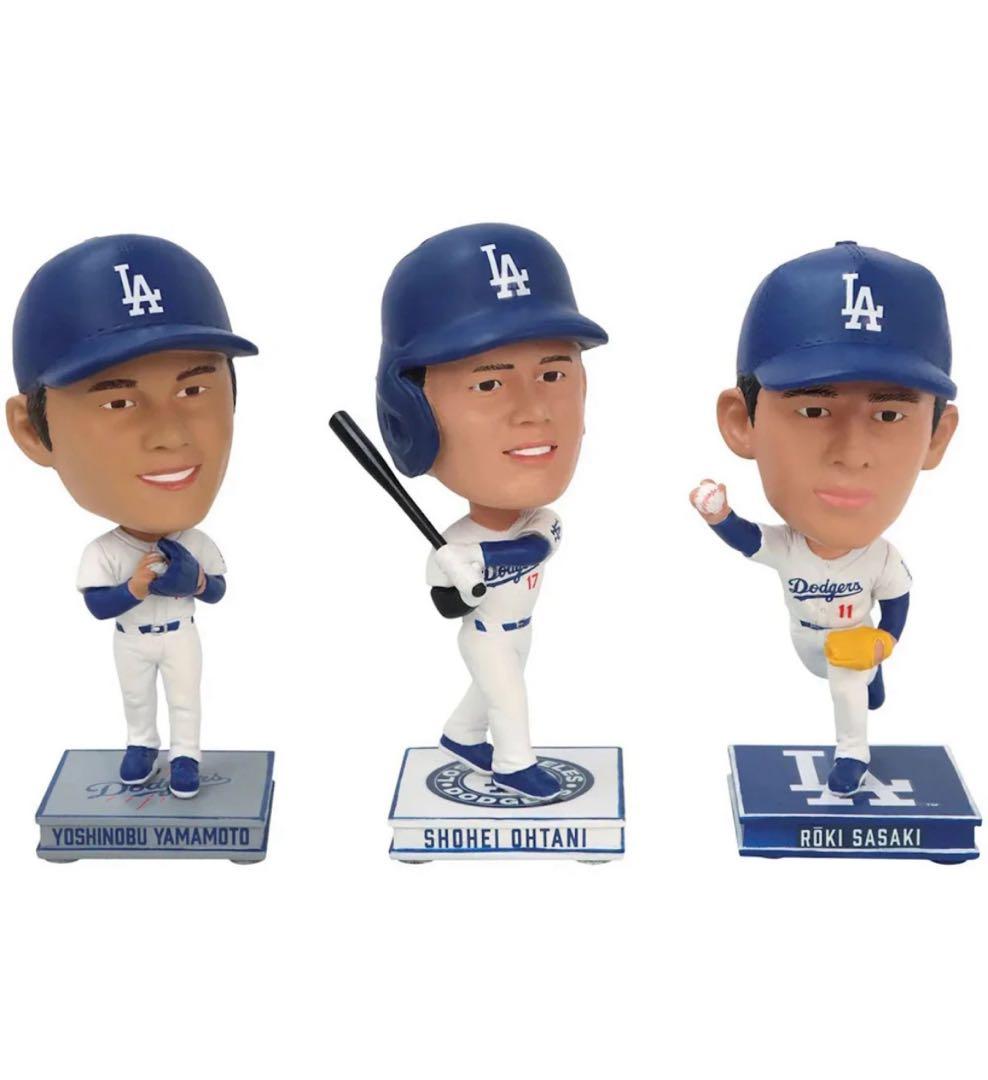 ミニビッグヘッズ 大谷翔平 山本義隆 佐々木朗希　ボブルヘッド　バブルヘッド