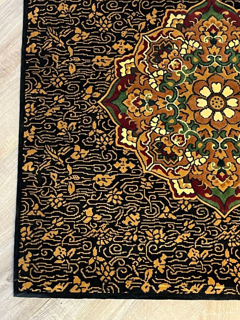 未使用 美品 龍村美術織物 佛賓座 南無阿弥陀仏 絹 絨毯 カーペット敷物 共箱