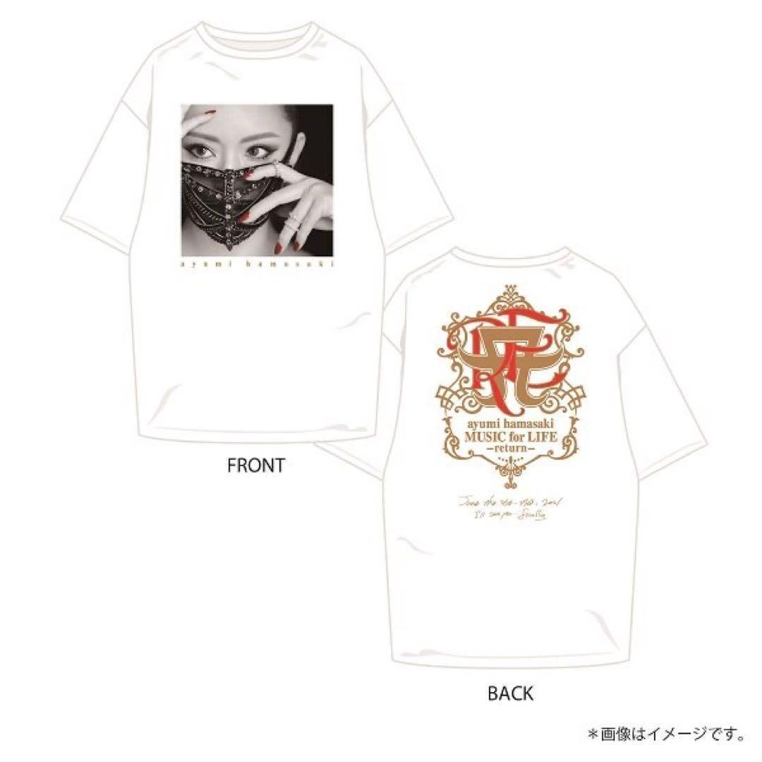 浜崎あゆみ　TA限定Tシャツ　「MUSIC for LIFE ～return～」