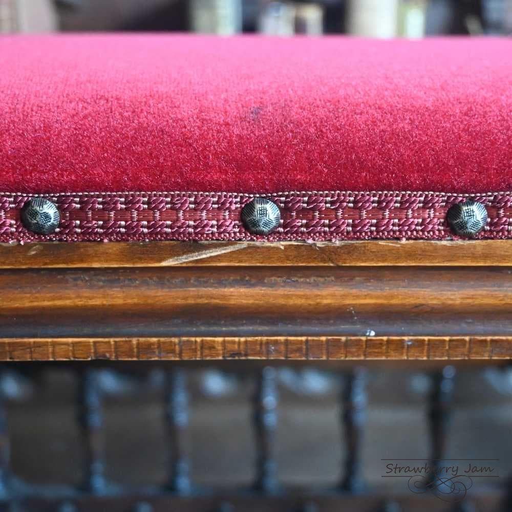 L3705-17 英国アンティーク スツール ピアノスツール 収納スツール