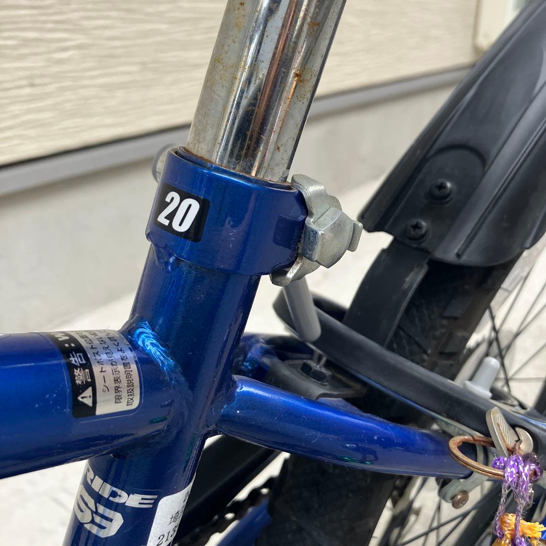 サイクルベースあさひ　20インチ 子供用自転車 青 前カゴ付き