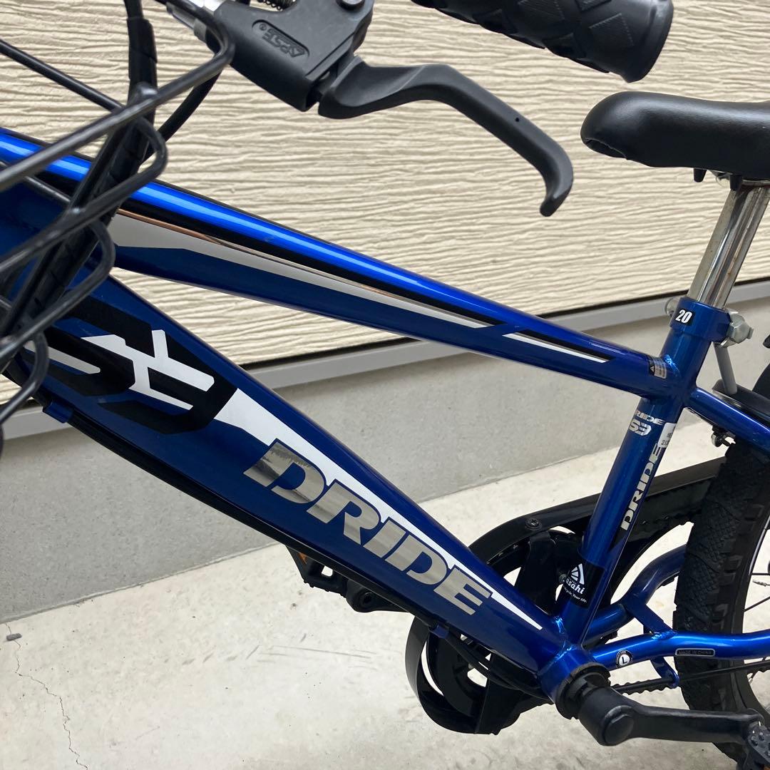 サイクルベースあさひ　20インチ 子供用自転車 青 前カゴ付き