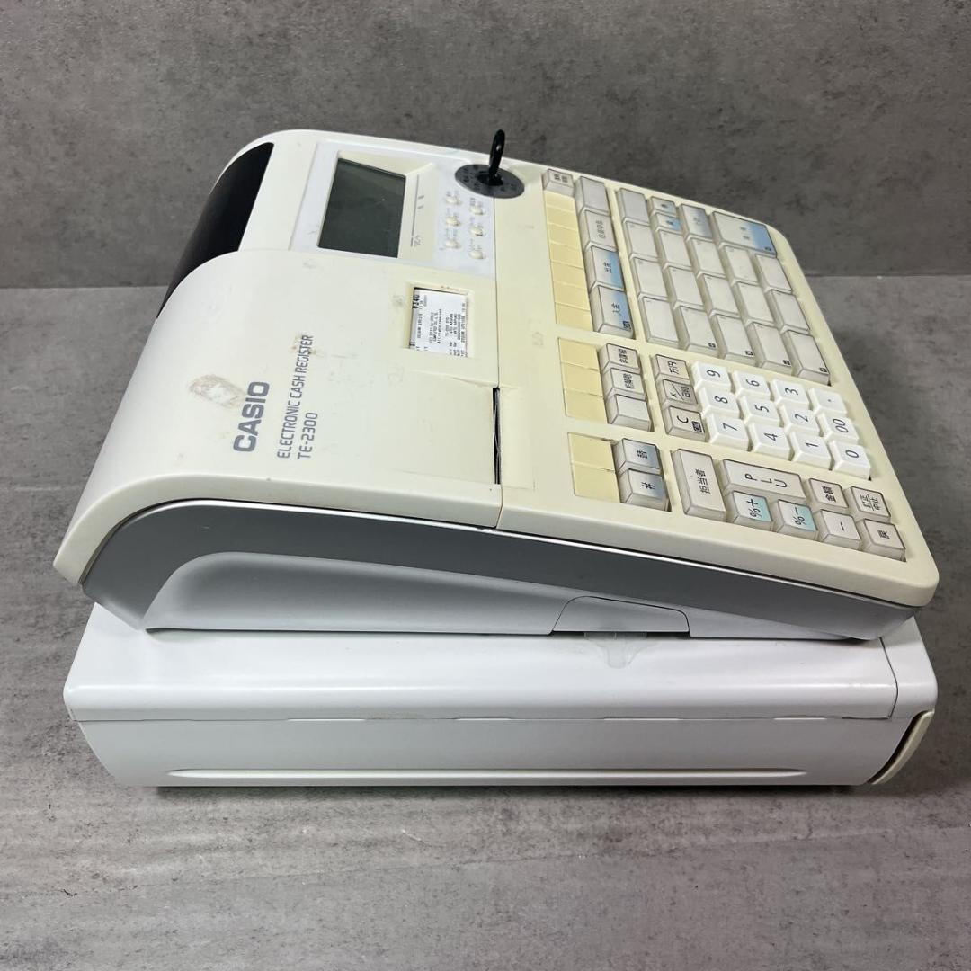 カシオ CASIO レジスター 15部門 TE-2300 ホワイト 店舗用品