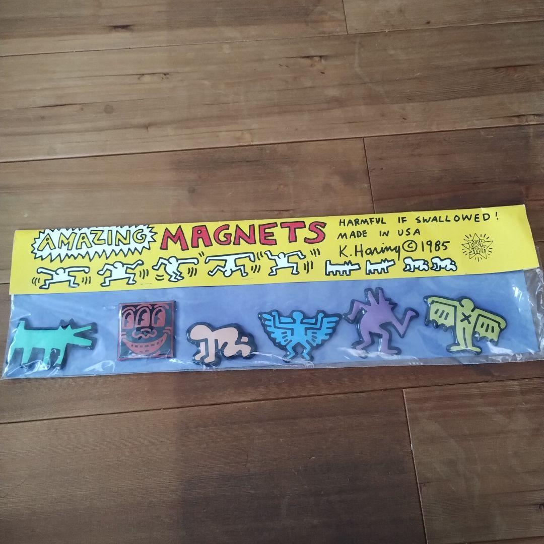 80年代後半　Keith Haring　キースヘリング紙袋＆　マグネット未開封