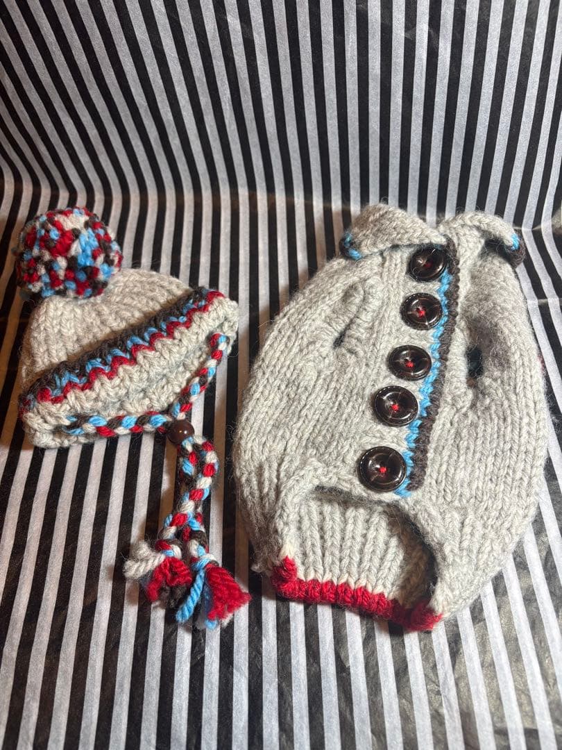 52◆ Anniversary オルテガニットベスト パピリーヒルズ