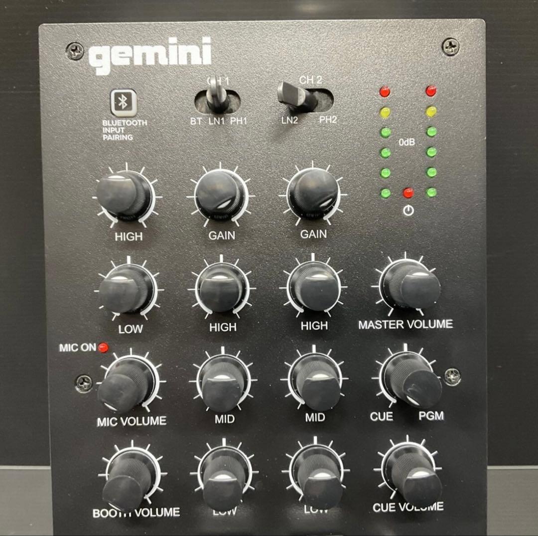 gemini MXR-01 BT DJミキサー Bluetooth機能搭載 新品