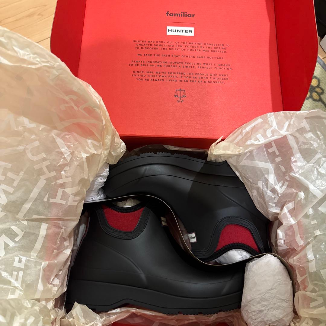 新品 未使用 ファミリア ハンター HUNTER コラボ レインブーツ 005