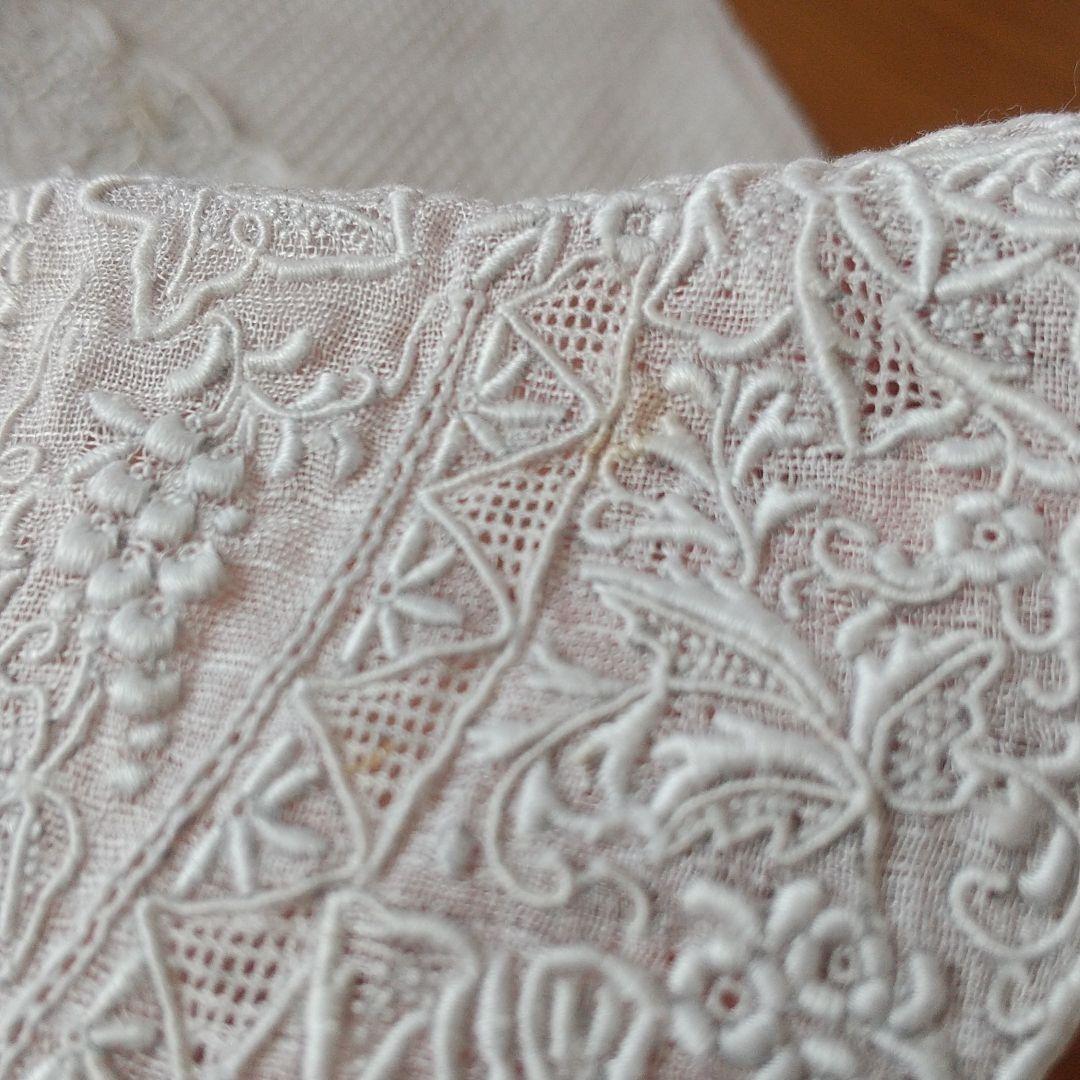 希少 高級品 スワトウ ヴィンテージ レース ハンカチ