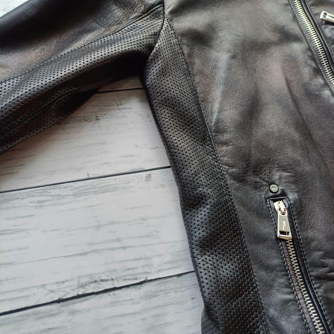 ラルフローレン レザージャケット 羊革 0サイズ レディース ライダース