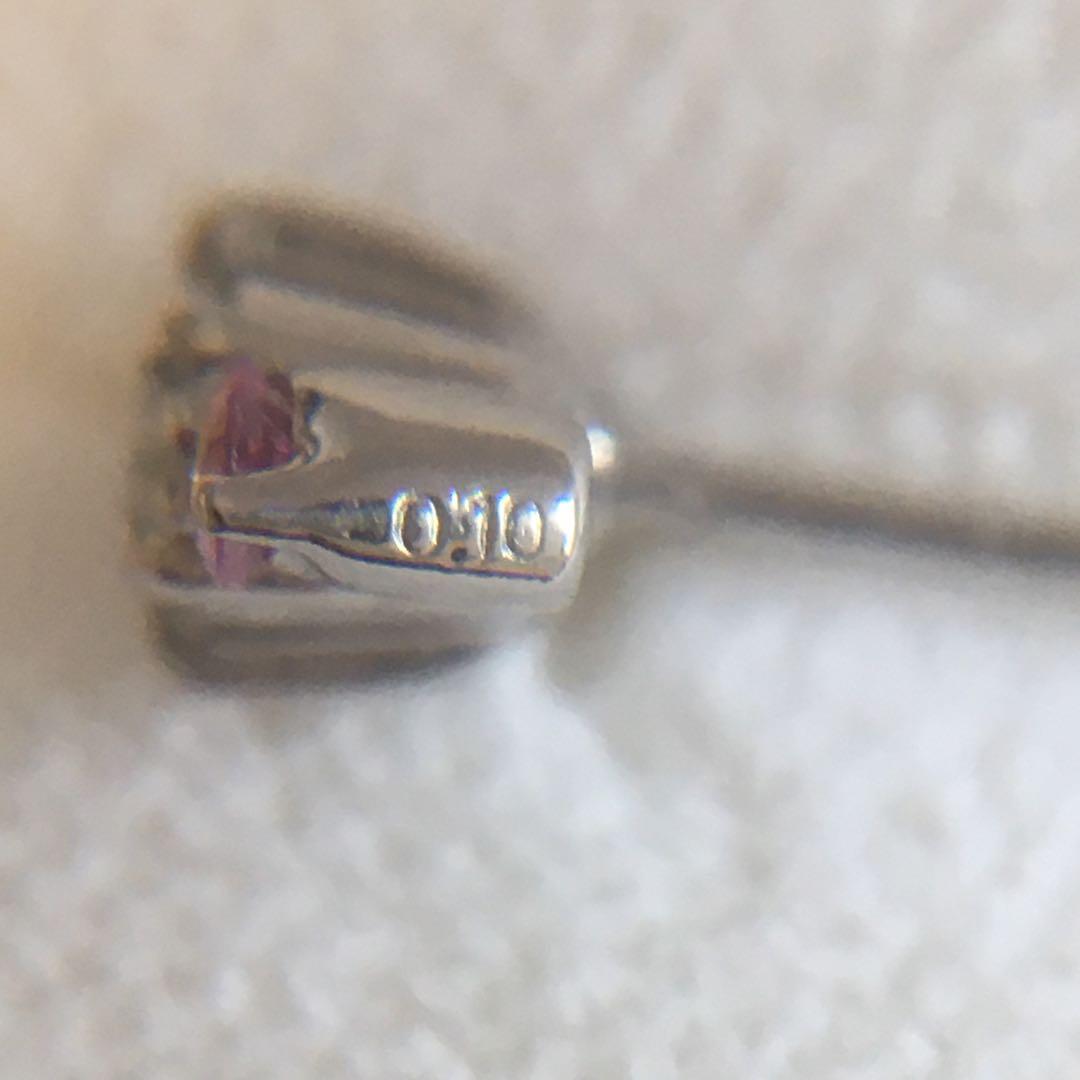 PT 0.1ctダイヤピアス(片耳用)