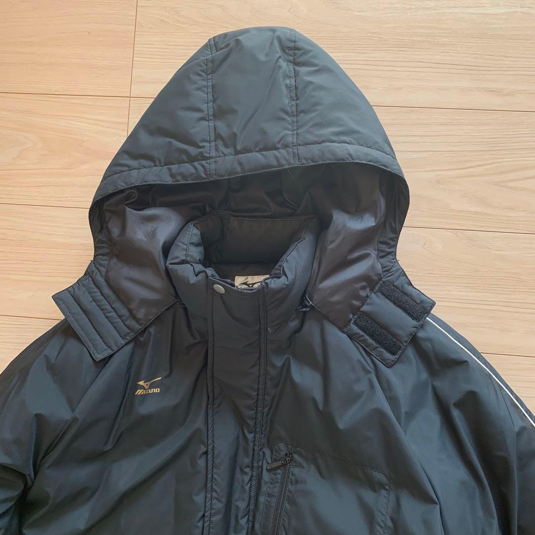 【XL】Mizuno ダウンベンチコート ブラック サイズ表記O