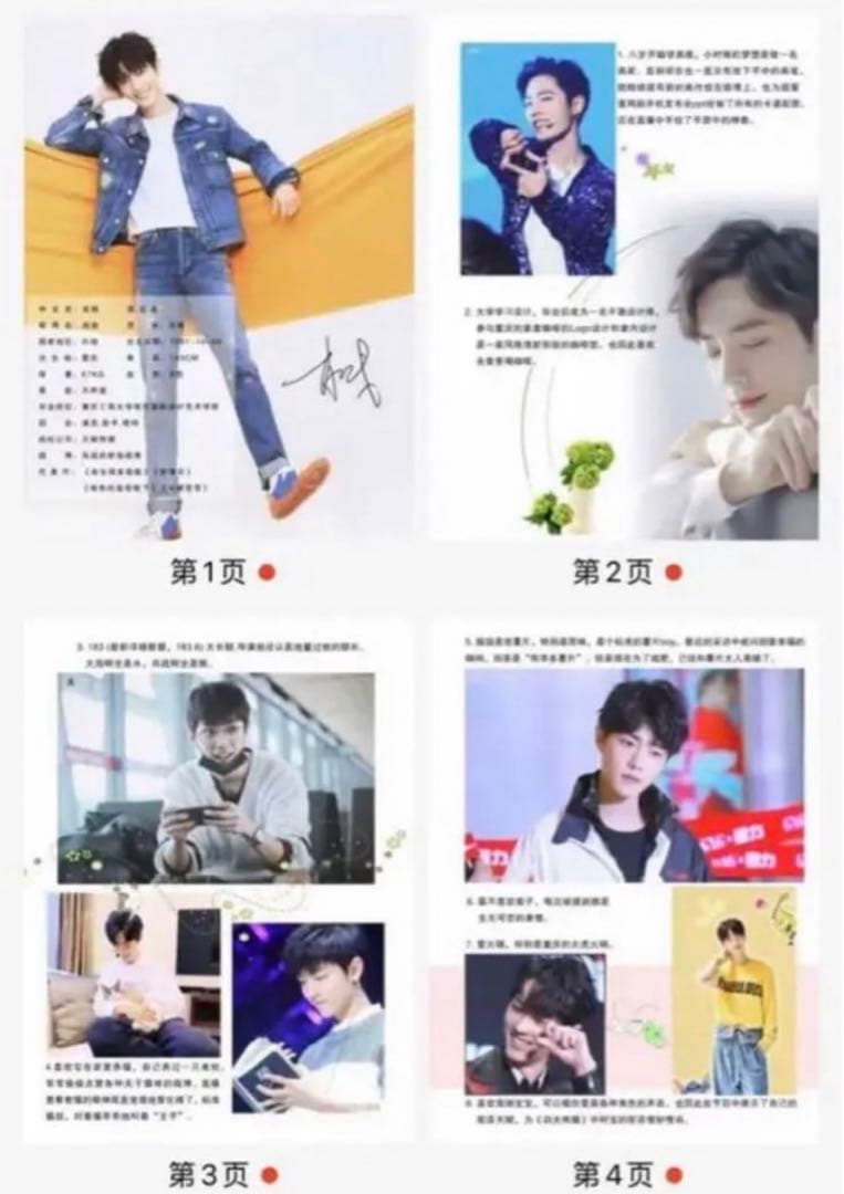 陳情令　肖戦　肖戦の小事100件　28pA4