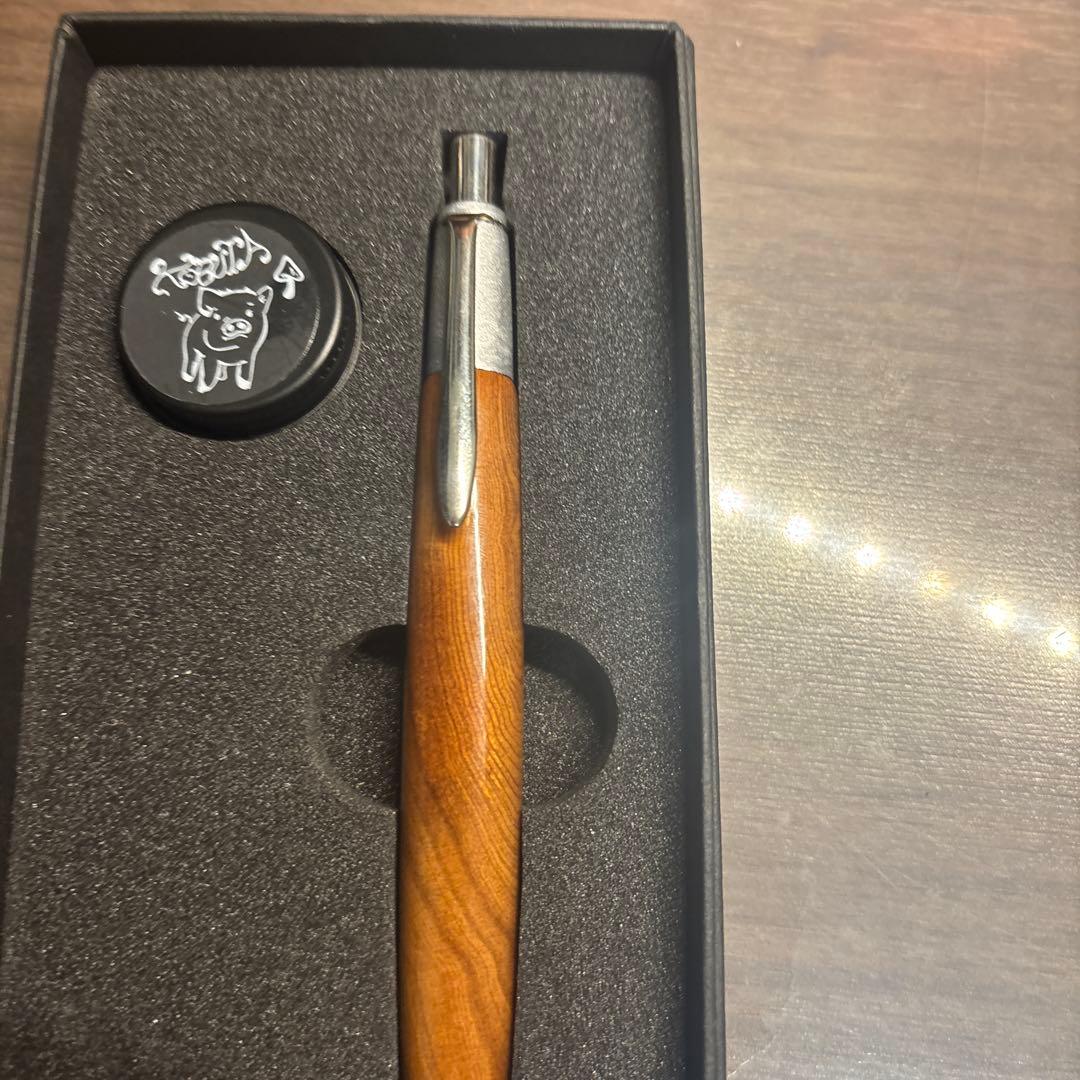 屋久杉斑紋金具シャーペン真鍮