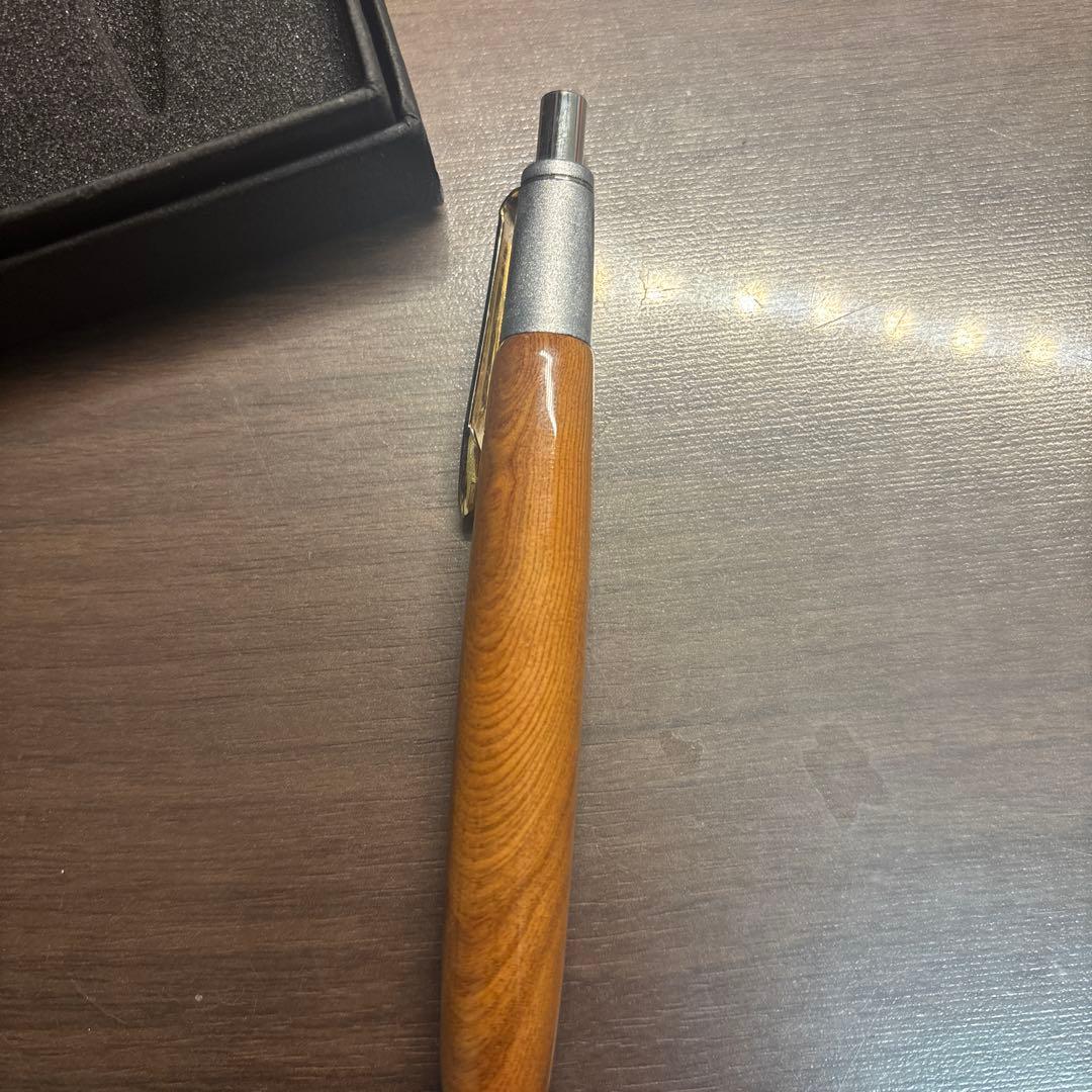 屋久杉斑紋金具シャーペン真鍮