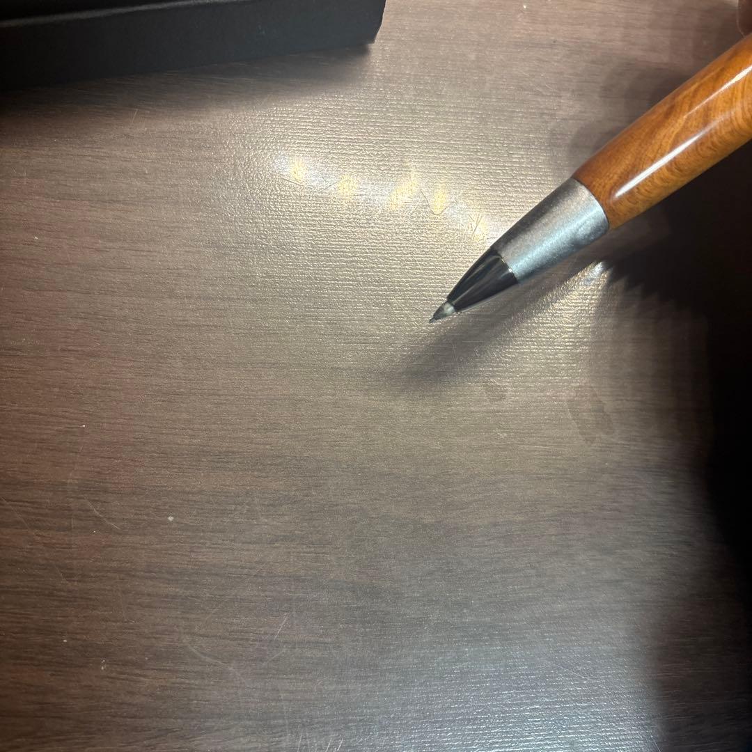 屋久杉斑紋金具シャーペン真鍮