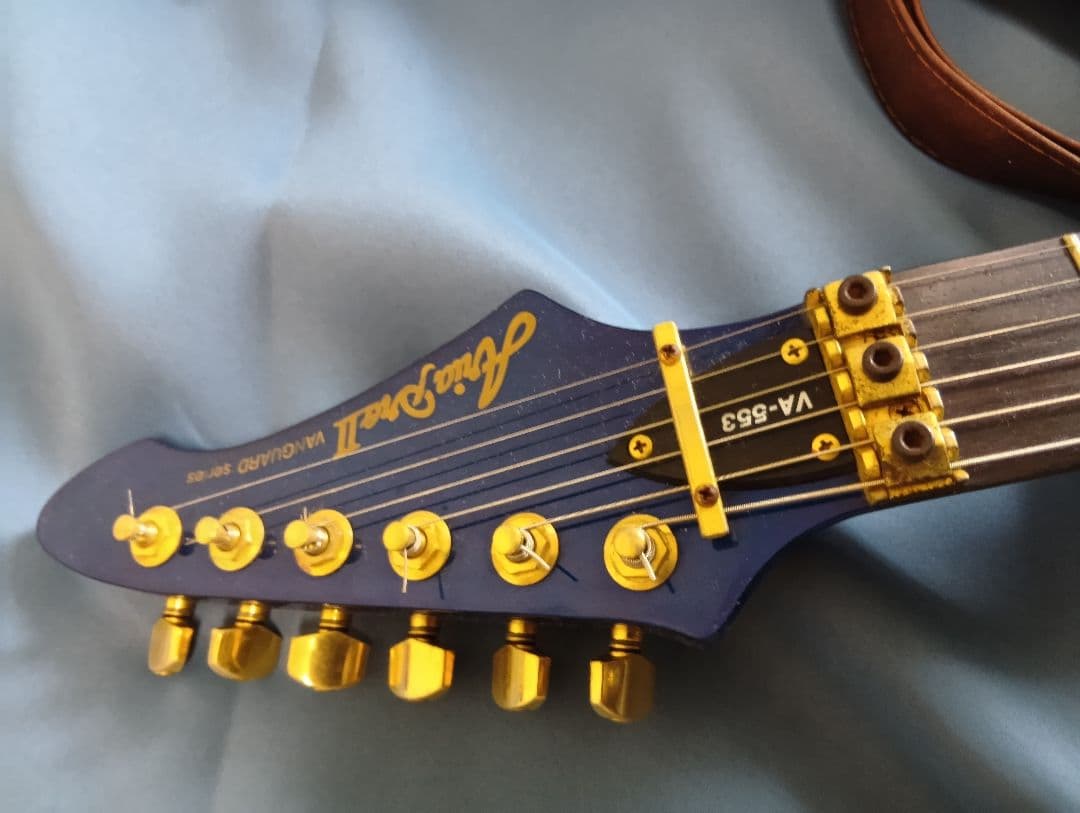 アリアプロ va553 エレキギター ブルー ケース付き